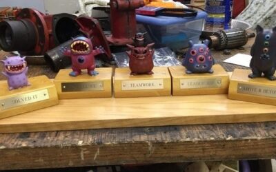 Creative Awards With Engraved Brass Plates