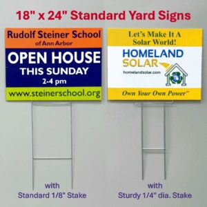4mm Coroplast Yard Signs 18" x 24"