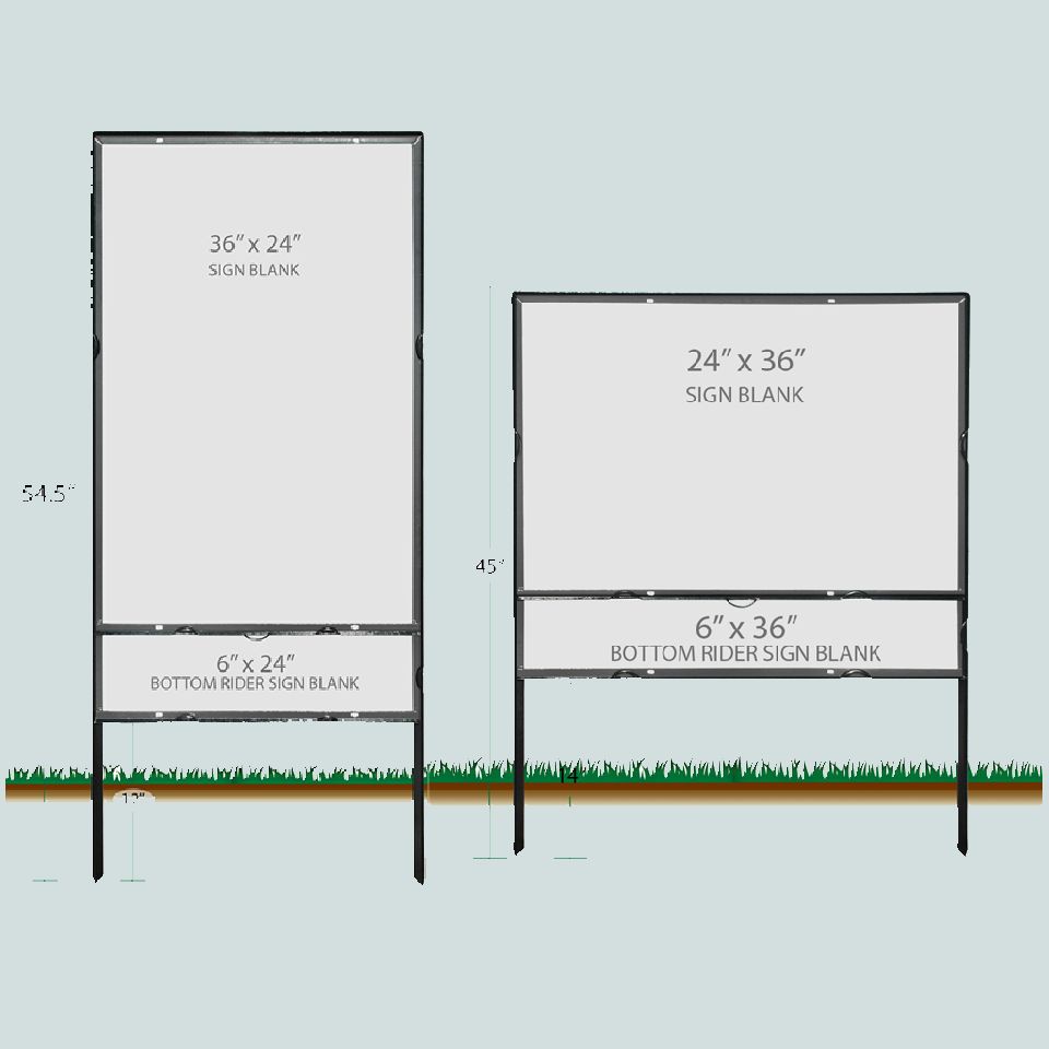 24" x 36" Steel Frames