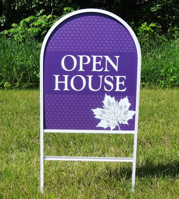 30" x 24" White Dome Top Steel Frames