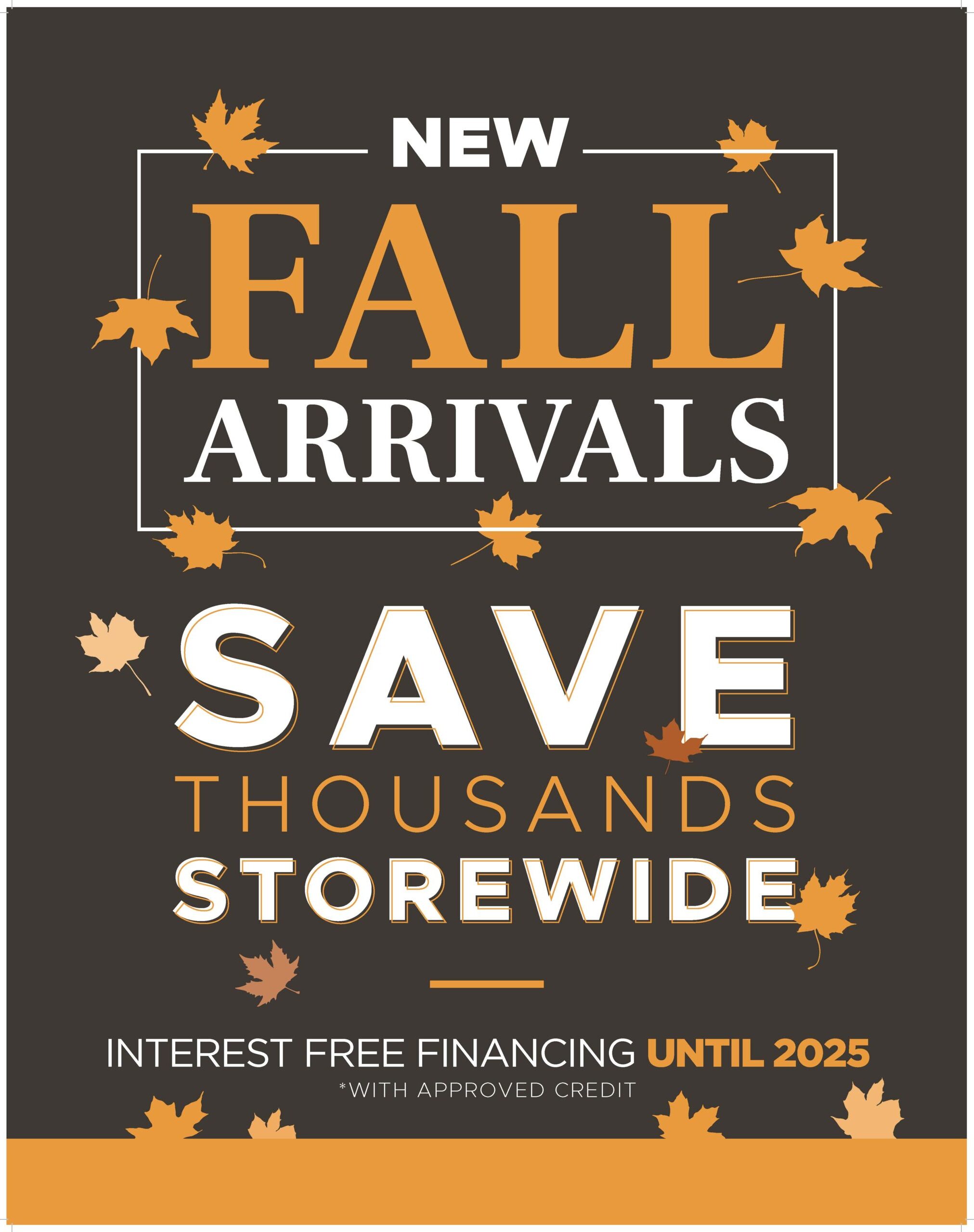 Fall sale poster